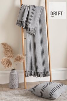 Drift Home Grey Brinley Cotton Bedspread (C22734) | €27