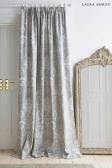 Laura Ashley Steel Grey Pussy Willow Lined Door Eyelet Curtains (C22820) | 100 €