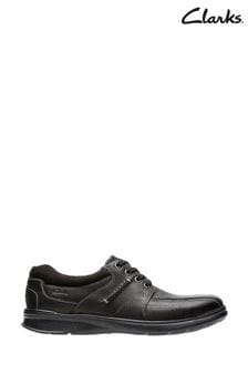 Clarks Black Oily Lea Cotrell Walk Shoes (C22862) | €102