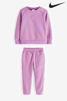 Nike Purple Little Kids Air Sweatshirt and Joggers Set (C22868) | kr680
