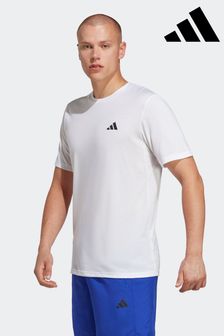 adidas White Train Essentials Comfort Training T-Shirt (C22919) | 179 SAR