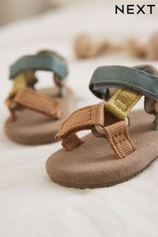  (C23267) | HK$79 - HK$87 礦石色拼色 - 嬰兒織帶徒步涼鞋 (0-24個月)