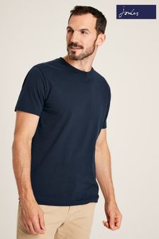 Joules Denton Navy Blue Plain Jersey T-Shirt (C23347) | R489
