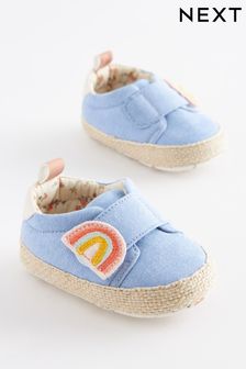 Denim Blue Character Baby Trainers (0-24mths) (C23388) | $20