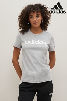 رمادي - تيشرت ضيق بشعار Sportswear Essentials من Adidas (C23425) | 111 د.إ