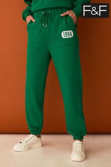 F&F Green Embroidered Joggers (C23430) | €20