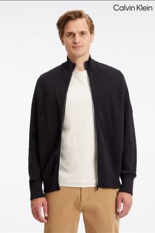 Calvin Klein Black Milano Zip Through Jacket (C23498) | €108