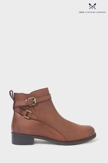 Crew Clothing Company Brown Leather Ankle Boots (C23599) | 148 €