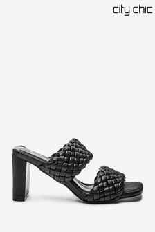 Aura Mule Black Shoes (C23647) | €26