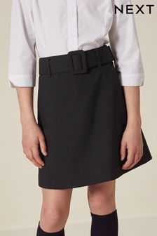 Black Belted School Skirt (9-17yrs) (C24011) | €4.50 - €7