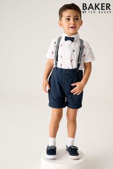 Baker by Ted Baker Shirt, Shorts and Braces Set (C24107) | KRW96,100 - KRW106,700