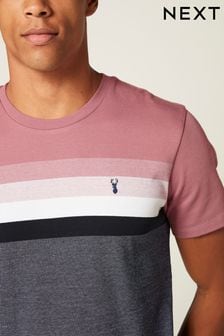 Pink/Navy Blue Soft Touch T-Shirt (C24267) | 17 €