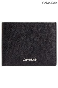 Calvin Klein Black Minimalism Leather Bifold Wallet (C24294) | $127