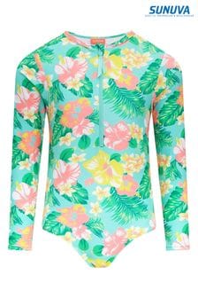 Sunuva Green Floral Long Sleeve Surfsuit (C24303) | HK$566
