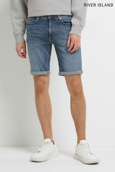 River Island Blue Skinny Shorts (C24314) | 43 €