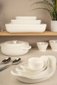 Mary Berry Set of 2 White Signature Oval Serving Dishes (C24437) | 114 QAR