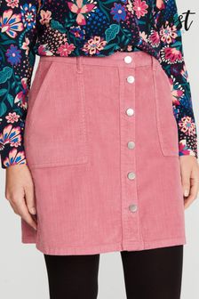 Khost Pink Clothing Cord Knee Length Skirt (C24538) | €58