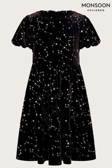 Monsoon Cosmic Print Velvet Dress (C24554) | €26 - €29