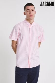 Jacamo Pink Stripe Oxford Shirt (C24871) | $46