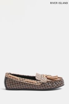 River Island Brown Bow Driving Shoe (C25009) | 50 €