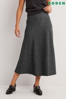 Boden Silver Jersey Midi Skirt (C25027) | €56