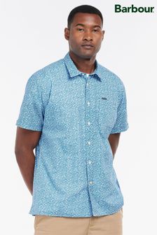 Barbour® Blue Melbury Short Sleeve Floral Print Shirt (C25083) | 46 €