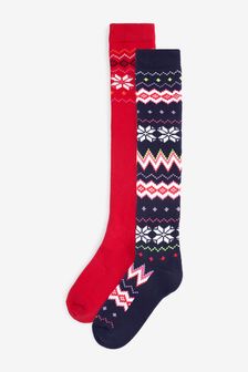 Red/Blue Knee High Welly Socks (C25131) | €17.50