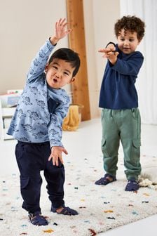 JoJo Maman Bébé Navy Blue 2-Pack Cargo Joggers (C25386) | NT$1,070