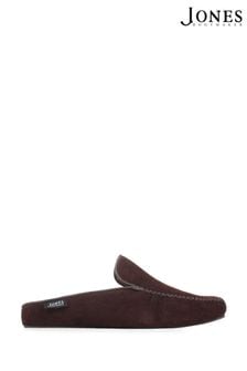 Jones Bootmaker Yarmouth Brown Leather Moccasin Slippers (C25470) | ￥10,410