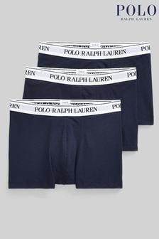 ВМС/Білий - Polo Ralph Lauren Класичні стрейчеві бавовняні короткі 3 упаковки (C25652) | 2 575 ₴