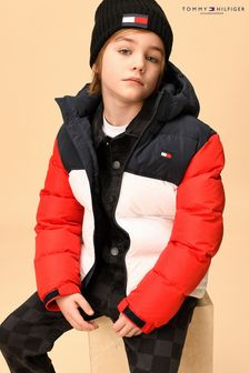 Alaska Colourblock Puffer Jacket in Red (C25693) | $330 - $374