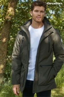 Threadbare Green Utility Hooded Jacket (C25707) | $111