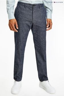 Tommy Hilfiger Blue Denton Wool Look Trousers (C25973) | 92 €