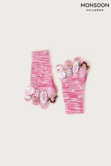 Розовые перчатки с феями Monsoon зимы (C25981) | €16