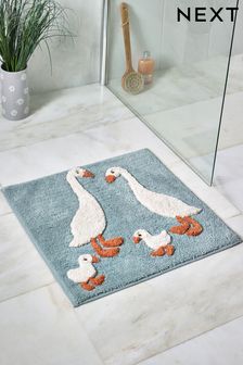Teal Blue Goose And Friends Shower Mat (C25983) | €15