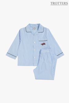 Trotters London Blue Striped Henry Cotton Pyjamas (C26144) | 73 € - 78 €
