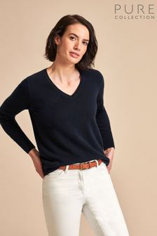 Pure Collection Cashmere V-Neck Sweater (C26178) | 184 €