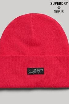 Superdry Pink Essential Logo Bobble hat (C26207) | $29