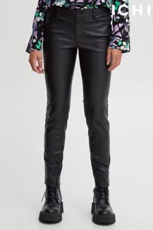 ICHI Black Skinny Trousers (C26249) | $109