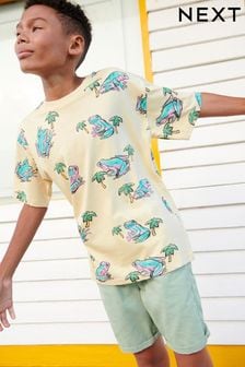 T-shirt Manche courte à Imprimé grenouille (3-16 ans) (C26443) | €4 - €9