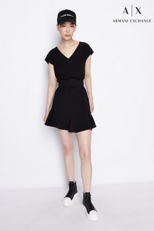 Черное короткое платье Armani Exchange (C26922) | €100