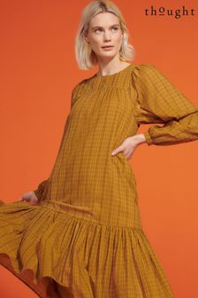 Thought Yellow Nona Organic Cotton Dress (C26938) | ₪ 461
