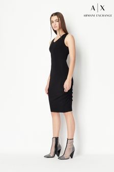 Черное обживное платье Armani Exchange (C27178) | €100
