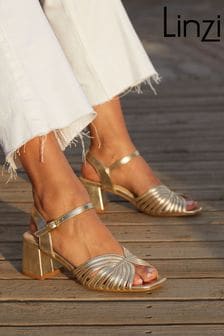 Linzi Gold Ivy Block Heeled Sandals (C27253) | €44