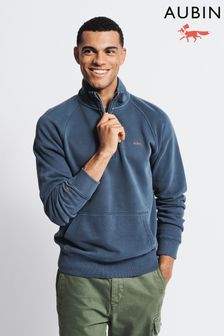 Marineblau - Aubin Provost Sweatshirt mit RV-Kragen (C27349) | 139 €