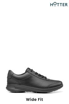 Hotter Wide Fit Cavendish Black Lace-Up Shoes (C27387) | €46