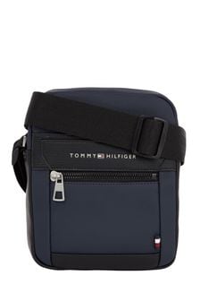 Tommy Hilfiger Blue Casual Mini Reporter Bag (C27710) | $140