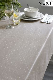 Natural Spot Table Cloth (C27787) | €36 - €50