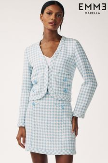 Emma Marella Blauer Verna Gingham Minirock​​​​​​​ (C27807) | 117 €