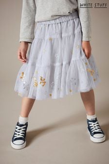 ホワイト Stuff ナチュラル Naomi 装飾入りチュエルスカート (C27912) | ￥4,960